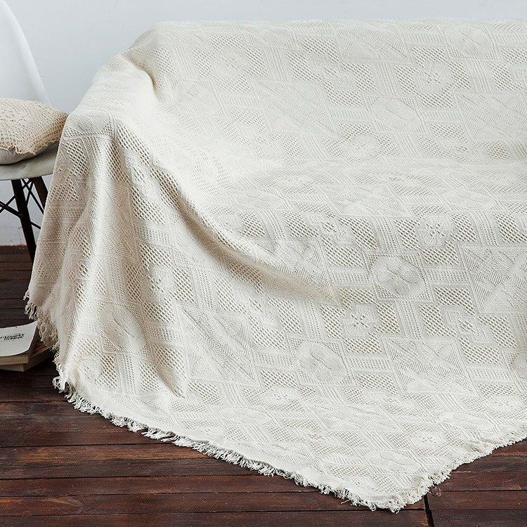Nordic Cotton Sofa Throw Blanket for Modern Home Living