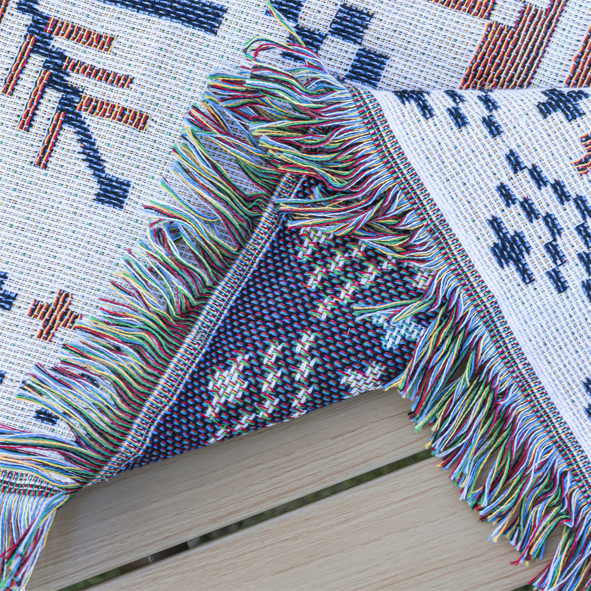 Bohemian Outdoor Picnic Blanket and Camping Ground Mat