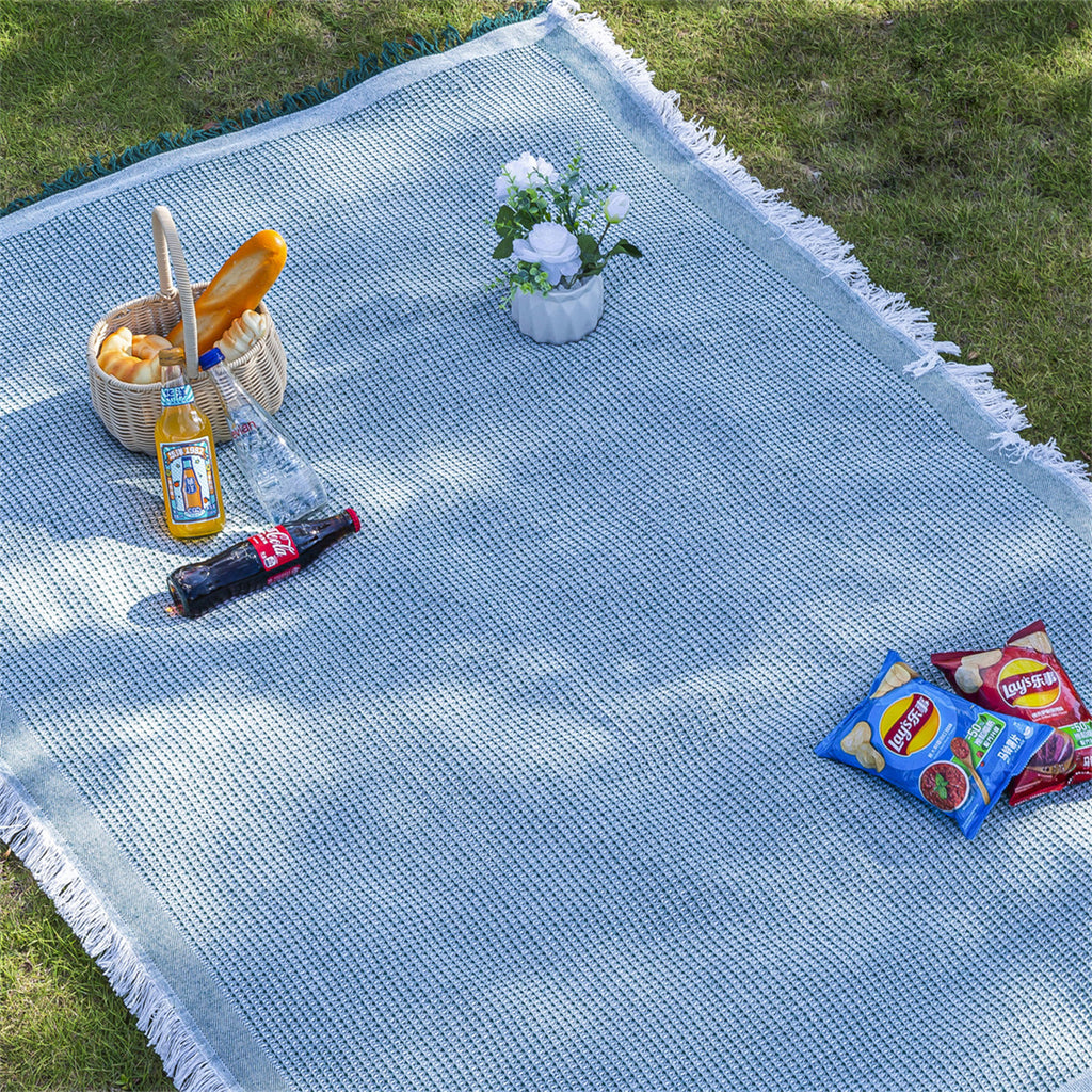 Foldable Bohemian Camping Blanket and Outdoor Picnic Mat