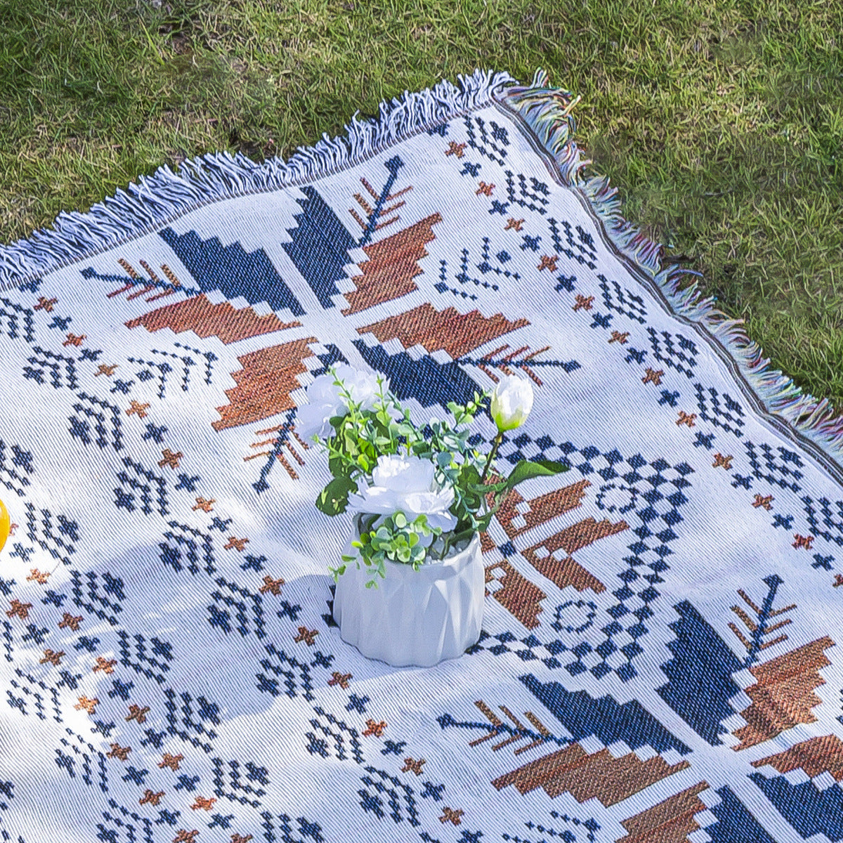 Bohemian Outdoor Picnic Blanket and Camping Ground Mat