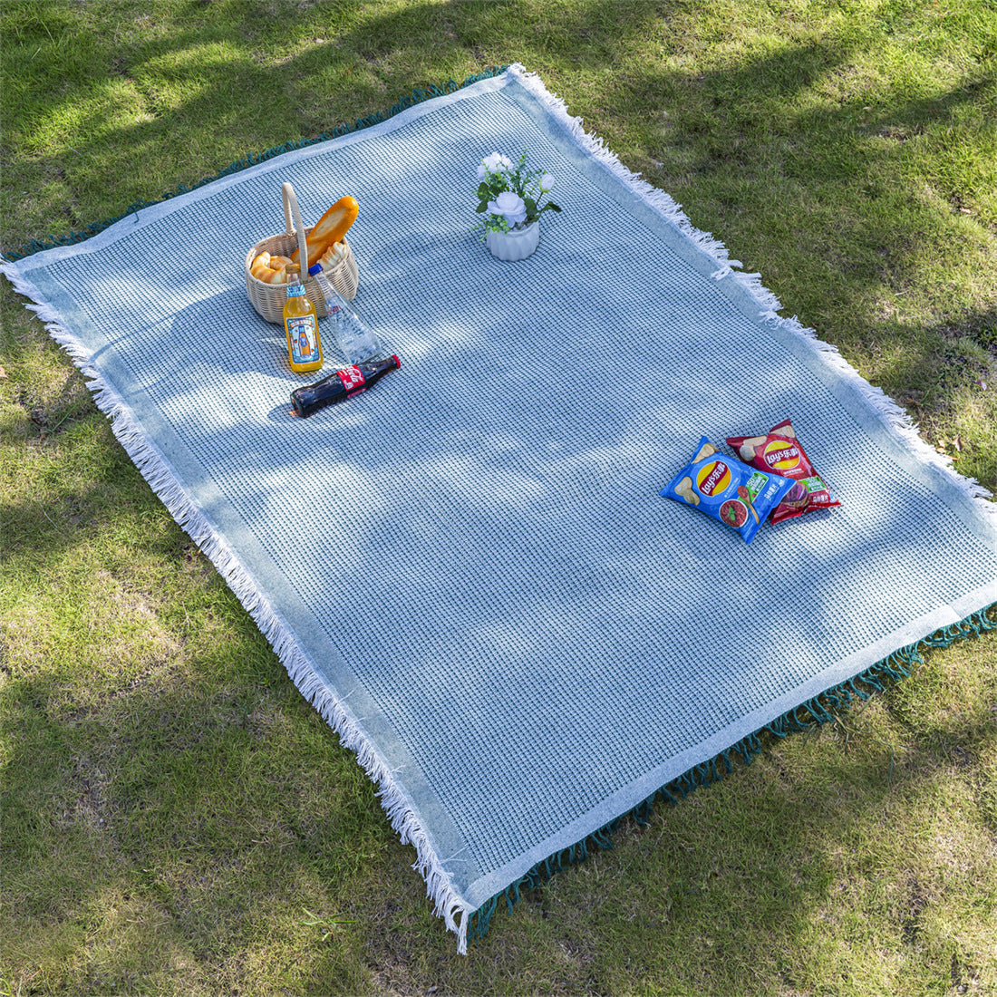Foldable Bohemian Camping Blanket and Outdoor Picnic Mat